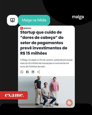 Saímos na Exame. Confira a matéria completa.